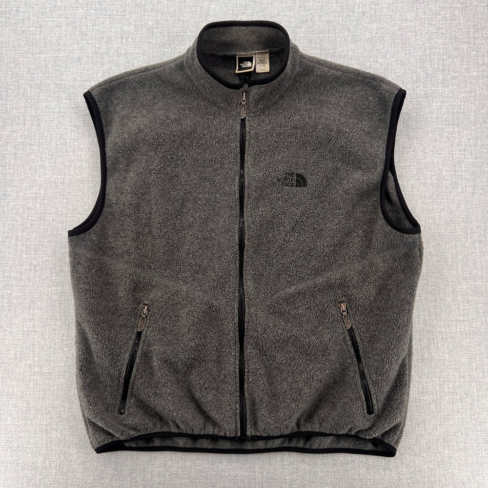 VTG 90s The North Face Fleece Vest Men XL Gray USA Made Gorpcore Minimalist